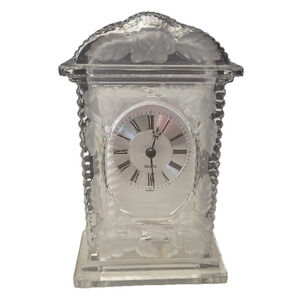 Vintage Crystal Legends By Godinger Quartz Clock, 24% Lead Crystal
